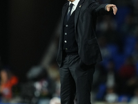 Carlo Ancelotti head coach of Real Madrid during the La Liga match between Real Sociedad de Futbol and Real Madrid CF at Reale Arena on Sept...