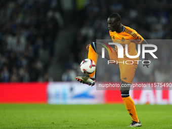 Ferland Mendy left-back of Real Madrid and France during the La Liga match between Real Sociedad de Futbol and Real Madrid CF at Reale Arena...