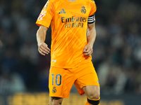 Luka Modric central midfield of Real Madrid and Croatia during the La Liga match between Real Sociedad de Futbol and Real Madrid CF at Reale...