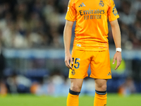 Arda Guler attacking midfield of Real Madrid and Turkey during the La Liga match between Real Sociedad de Futbol and Real Madrid CF at Reale...