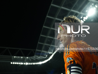 Luka Modric central midfield of Real Madrid and Croatia during the La Liga match between Real Sociedad de Futbol and Real Madrid CF at Reale...