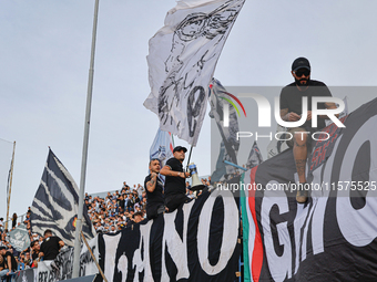 Supporters of Juventus FC during the Serie A match between Empoli FC and Juventus FC in Empoli, Italy, on September 14, 2024, at the stadium...