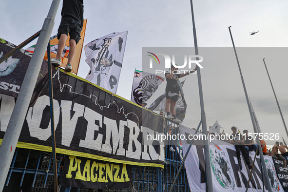 Supporters of Juventus FC during the Serie A match between Empoli FC and Juventus FC in Empoli, Italy, on September 14, 2024, at the stadium...