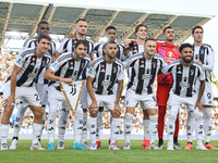 Juventus FC players pose for a team photo prior to the Serie A match between Empoli FC and Juventus FC in Empoli, Italy, on September 14, 20...