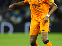 Kylian Mbappe centre-forward of Real Madrid and France during the La Liga match between Real Sociedad de Futbol and Real Madrid CF at Reale...