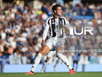 Dusan Vlahovic of Juventus FC during the Serie A match between Empoli FC and Juventus FC in Empoli, Italy, on September 14, 2024, at the sta...