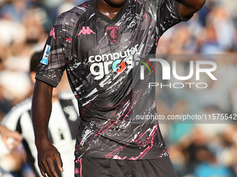 Emmanuel Gyasi of Empoli FC during the Serie A match between Empoli FC and Juventus FC in Empoli, Italy, on September 14, 2024, at the stadi...