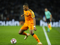 Kylian Mbappe centre-forward of Real Madrid and France during the La Liga match between Real Sociedad de Futbol and Real Madrid CF at Reale...