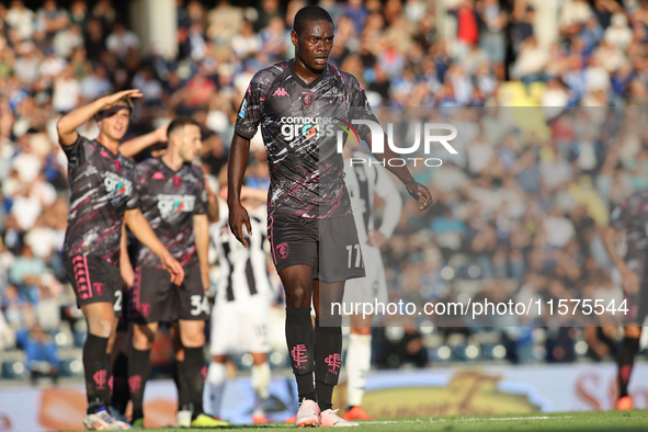 Emmanuel Gyasi of Empoli FC during the Serie A match between Empoli FC and Juventus FC in Empoli, Italy, on September 14, 2024, at the stadi...