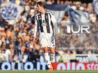 Dusan Vlahovic of Juventus FC during the Serie A match between Empoli FC and Juventus FC in Empoli, Italy, on September 14, 2024, at the sta...