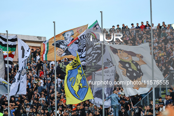 Supporters of Juventus FC during the Serie A match between Empoli FC and Juventus FC in Empoli, Italy, on September 14, 2024, at the stadium...