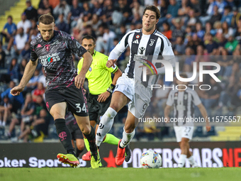 Dusan Vlahovic of Juventus FC during the Serie A match between Empoli FC and Juventus FC in Empoli, Italy, on September 14, 2024, at the sta...