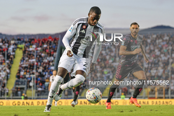 Timothy Weah of Juventus FC controls the ball during the Serie A match between Empoli FC and Juventus FC in Empoli, Italy, on September 14,...