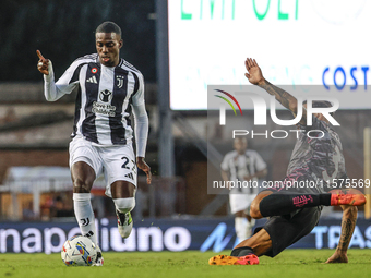 Timothy Weah of Juventus FC during the Serie A match between Empoli FC and Juventus FC in Empoli, Italy, on September 14, 2024, at the stadi...