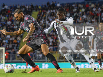 Timothy Weah of Juventus FC controls the ball during the Serie A match between Empoli FC and Juventus FC in Empoli, Italy, on September 14,...