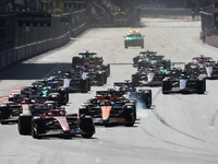 Start of the Formula 1 Grand Prix of Azerbaijan at Baku City Circuit in Baku, Azerbaijan on September 15, 2024. (