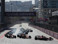 Start of the Formula 1 Grand Prix of Azerbaijan at Baku City Circuit in Baku, Azerbaijan on September 15, 2024. (