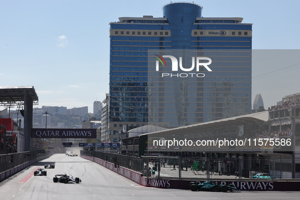 A view oduring the Formula 1 Grand Prix of Azerbaijan at Baku City Circuit in Baku, Azerbaijan on September 15, 2024. 