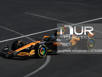 Oscar Piastri of McLaren during the Formula 1 Grand Prix of Azerbaijan at Baku City Circuit in Baku, Azerbaijan on September 15, 2024. (