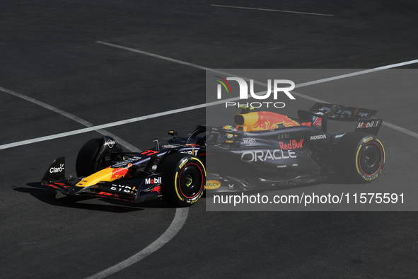 Sergio Perez of Red Bull Racing during the Formula 1 Grand Prix of Azerbaijan at Baku City Circuit in Baku, Azerbaijan on September 15, 2024...