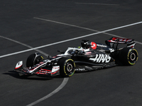 Oliver Bearman of Haas during the Formula 1 Grand Prix of Azerbaijan at Baku City Circuit in Baku, Azerbaijan on September 15, 2024. (