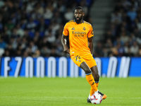 Antonio Rudiger centre-back of Real Madrid and Germany during the La Liga match between Real Sociedad de Futbol and Real Madrid CF at Reale...