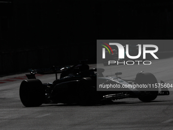 George Russell of Mercedes during the Formula 1 Grand Prix of Azerbaijan at Baku City Circuit in Baku, Azerbaijan on September 15, 2024. (