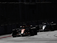 Lando Norris of McLaren during the Formula 1 Grand Prix of Azerbaijan at Baku City Circuit in Baku, Azerbaijan on September 15, 2024. (