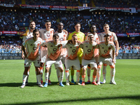 Starting XI of Roma during the Serie A ENILIVE 24/25 match between Genoa CFC and AS Roma at Stadio Luigi Ferraris in Genova, Italy, on [spec...