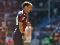 Andrea Pinamonti of Genoa during the Serie A ENILIVE 24/25 match between Genoa CFC and AS Roma at Stadio Luigi Ferraris in Genova, Italy, on...