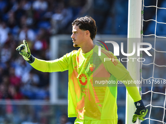 #99 Mile Svilar of Roma during the Serie A ENILIVE 24/25 match between Genoa CFC and AS Roma at Stadio Luigi Ferraris in Genova, Italy, on [...