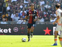 #4 Koni De Winter of Genoa in action during the Serie A ENILIVE 24/25 match between Genoa CFC and AS Roma at Stadio Luigi Ferraris in Genova...