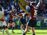 Koni De Winter of Genoa celebrates scoring his team's first goal to make the score 1-1 during the Serie A ENILIVE 24/25 match between Genoa...