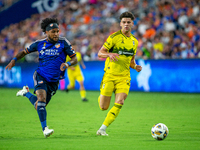 Cincinnati defender DeAndre Yedlin moves the ball upfield during the 'Hell is Real' Major League Soccer match between FC Cincinnati and the...