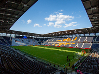 TQL Stadium is seen prior to the start of the 'Hell is Real' Major League Soccer match between FC Cincinnati and the Columbus Crew at TQL St...