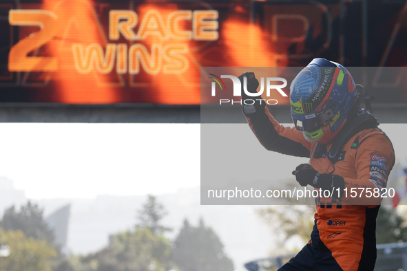 Oscar Piastri of McLaren after the Formula 1 Grand Prix of Azerbaijan at Baku City Circuit in Baku, Azerbaijan on September 15, 2024. 