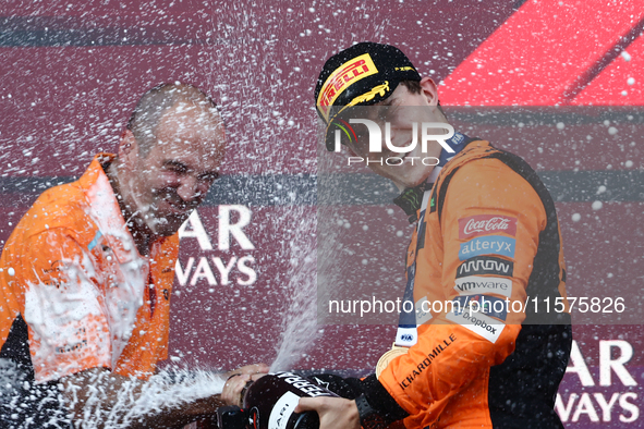 Oscar Piastri of McLaren after the Formula 1 Grand Prix of Azerbaijan at Baku City Circuit in Baku, Azerbaijan on September 15, 2024. 