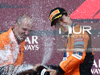 Oscar Piastri of McLaren after the Formula 1 Grand Prix of Azerbaijan at Baku City Circuit in Baku, Azerbaijan on September 15, 2024. (