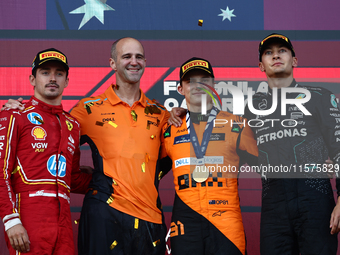 Oscar Piastri of McLaren after the Formula 1 Grand Prix of Azerbaijan at Baku City Circuit in Baku, Azerbaijan on September 15, 2024. (