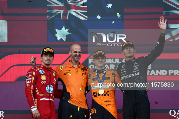 Oscar Piastri of McLaren after the Formula 1 Grand Prix of Azerbaijan at Baku City Circuit in Baku, Azerbaijan on September 15, 2024. 