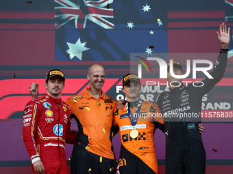 Oscar Piastri of McLaren after the Formula 1 Grand Prix of Azerbaijan at Baku City Circuit in Baku, Azerbaijan on September 15, 2024. (