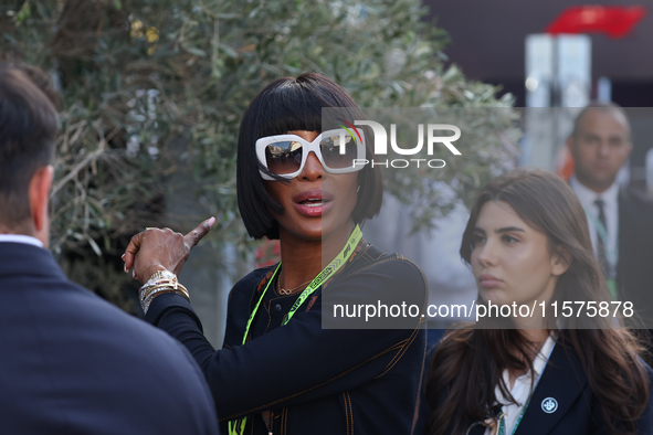 Naomi Campbell during the Formula 1 Grand Prix of Azerbaijan at Baku City Circuit in Baku, Azerbaijan on September 15, 2024. 