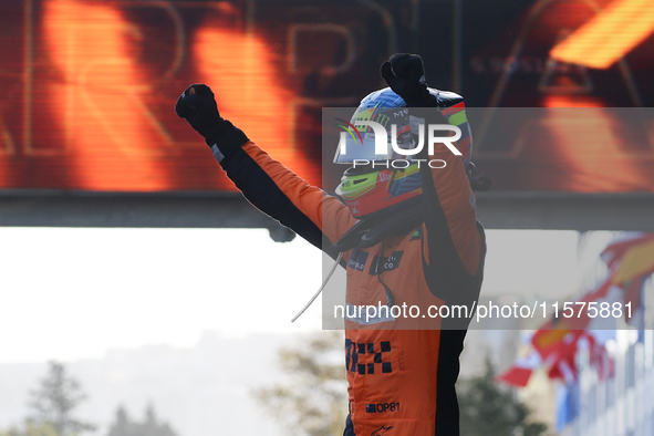 Oscar Piastri of McLaren after the Formula 1 Grand Prix of Azerbaijan at Baku City Circuit in Baku, Azerbaijan on September 15, 2024. 