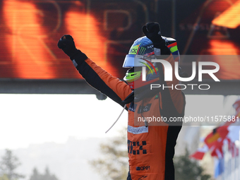 Oscar Piastri of McLaren after the Formula 1 Grand Prix of Azerbaijan at Baku City Circuit in Baku, Azerbaijan on September 15, 2024. (