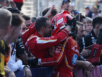 Charles Leclerc of Ferrari after the Formula 1 Grand Prix of Azerbaijan at Baku City Circuit in Baku, Azerbaijan on September 15, 2024. (