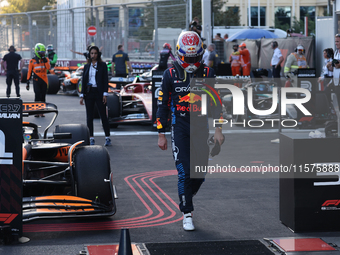 Max Verstappen of Red Bull Racing after the Formula 1 Grand Prix of Azerbaijan at Baku City Circuit in Baku, Azerbaijan on September 15, 202...