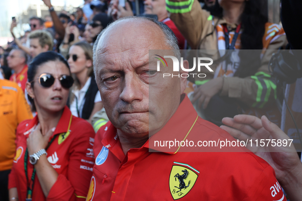 Frederic Vasseur after the Formula 1 Grand Prix of Azerbaijan at Baku City Circuit in Baku, Azerbaijan on September 15, 2024. 