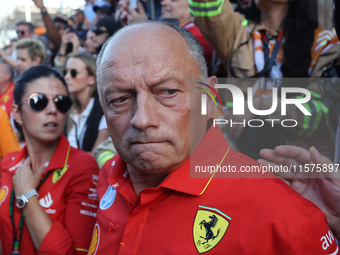 Frederic Vasseur after the Formula 1 Grand Prix of Azerbaijan at Baku City Circuit in Baku, Azerbaijan on September 15, 2024. (