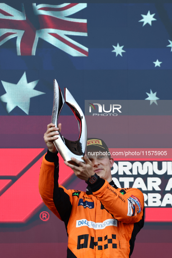 Oscar Piastri of McLaren after the Formula 1 Grand Prix of Azerbaijan at Baku City Circuit in Baku, Azerbaijan on September 15, 2024. 