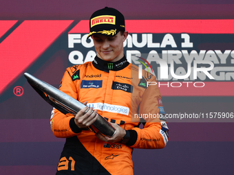 Oscar Piastri of McLaren after the Formula 1 Grand Prix of Azerbaijan at Baku City Circuit in Baku, Azerbaijan on September 15, 2024. (